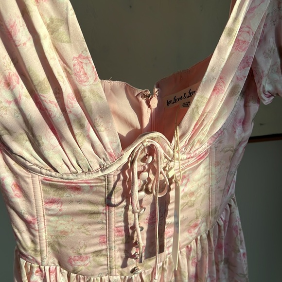 For Love And Lemons Paulina Puff Sleeve Mini Dress Size XXS - Picture 6 of 6